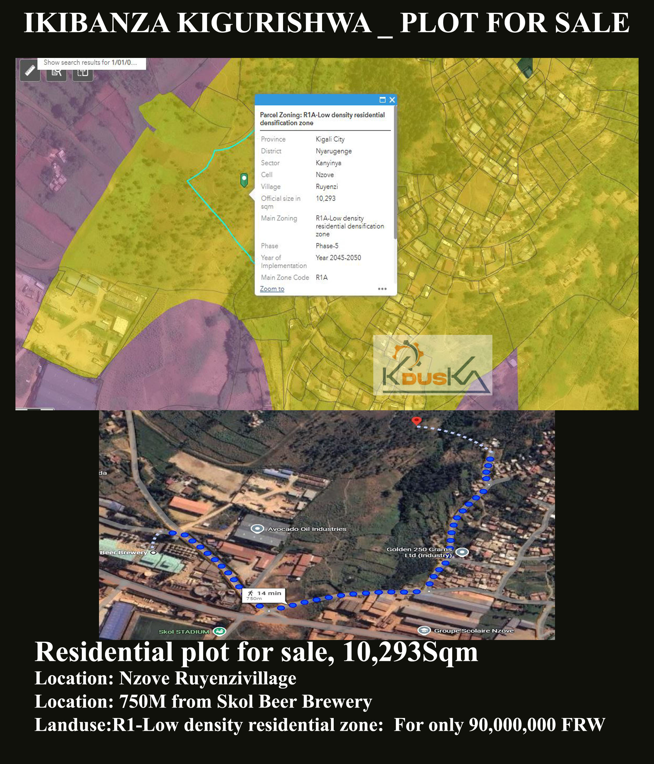 Plot for sale at Nzove