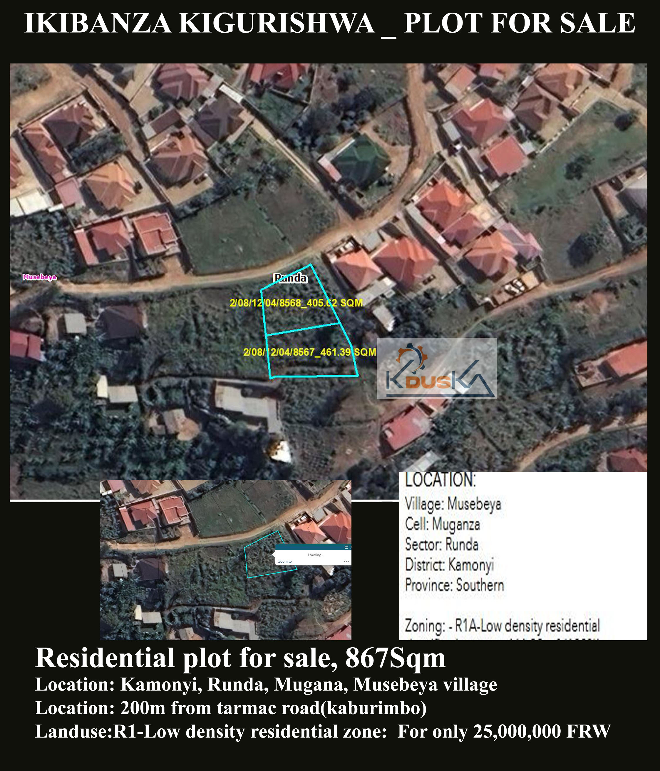 Plots for sale at Ruyenzi-Kugiturusu