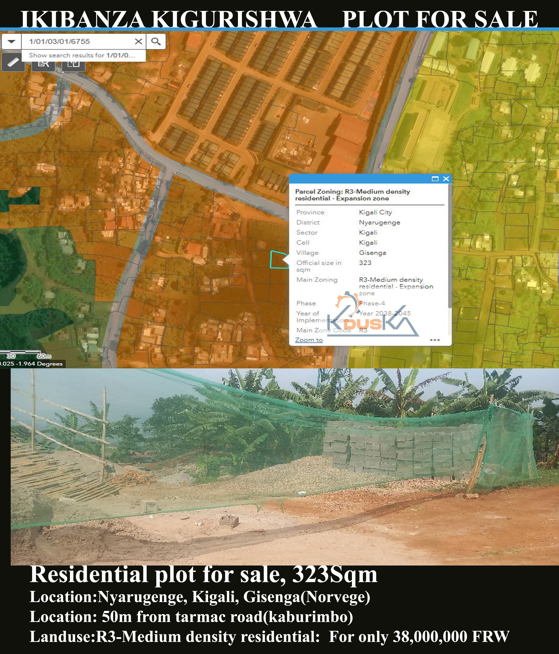 Plot for sale at Karama (Norvege)