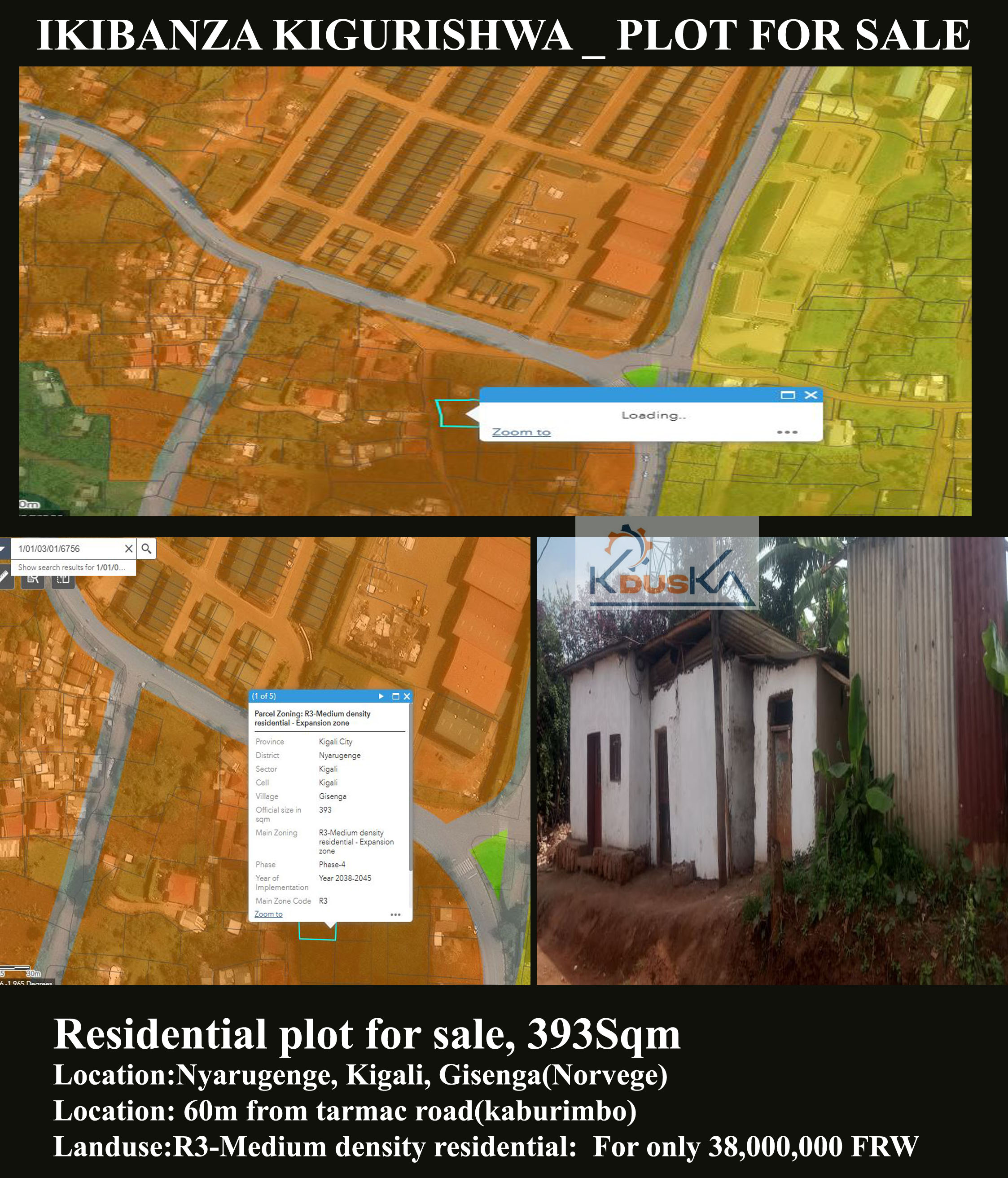 Plot for sale at Karama (Norvege)