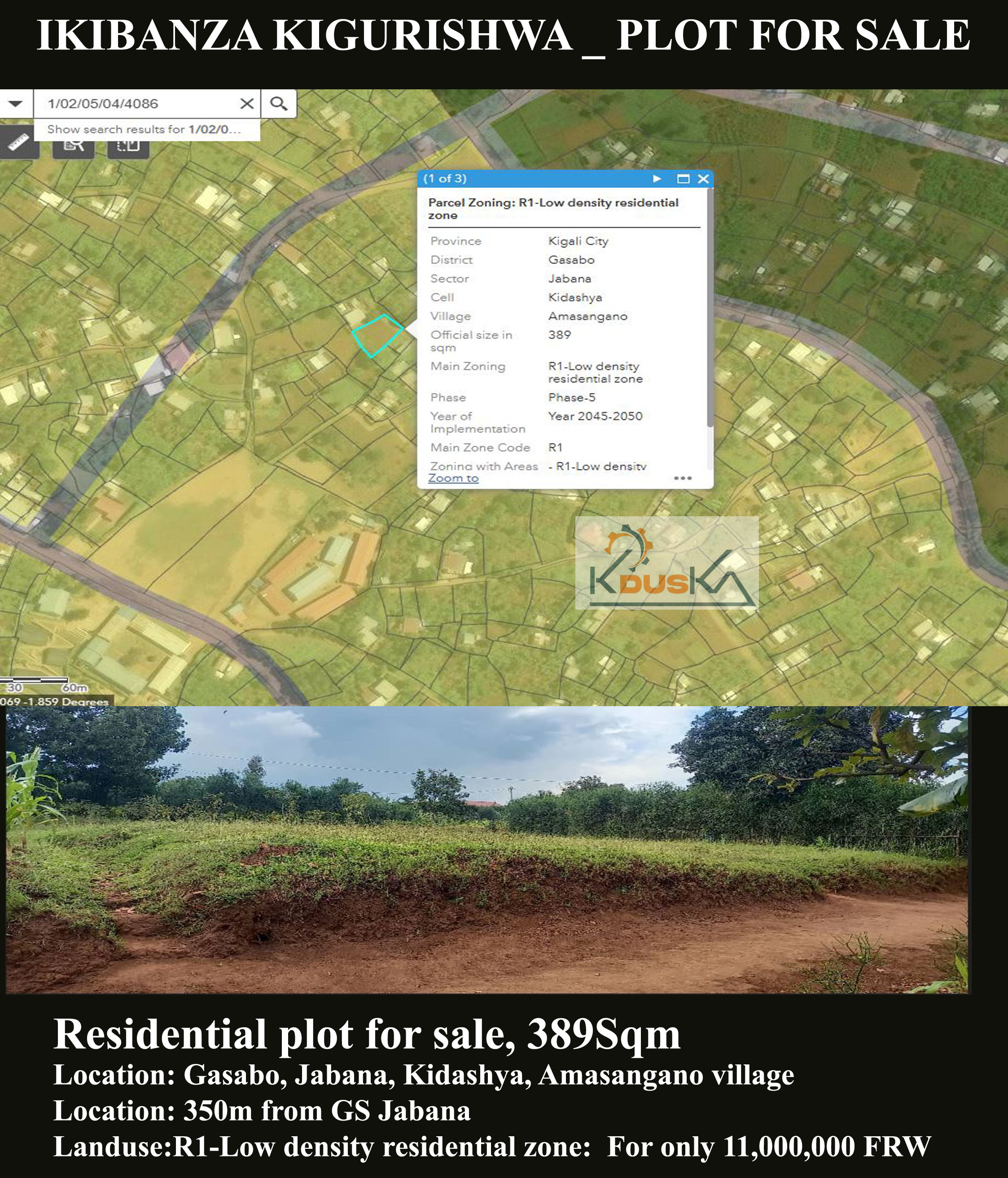 Plot for sale at Jabana