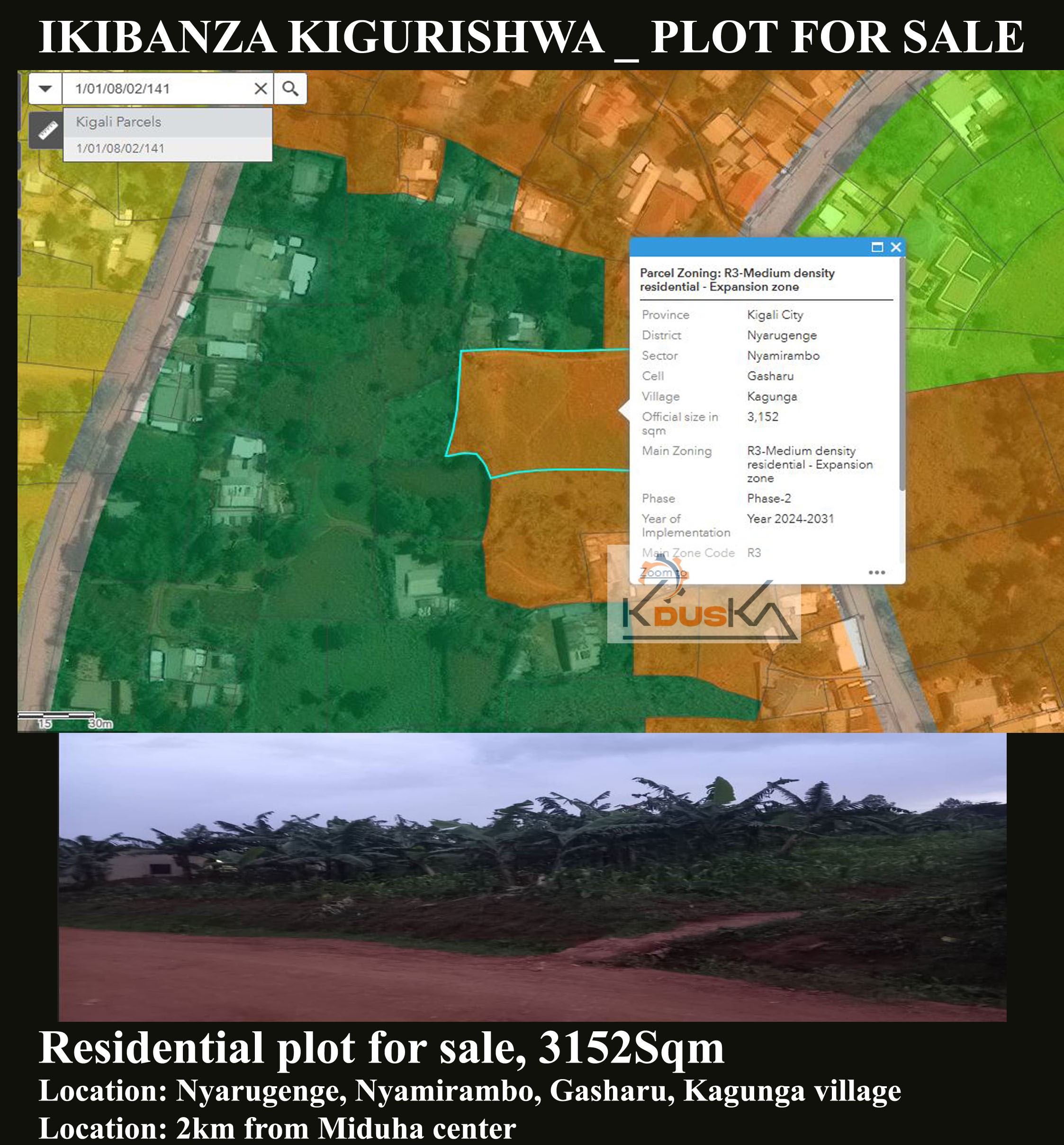 Plot for sale at Nyamirambo-Gasharu