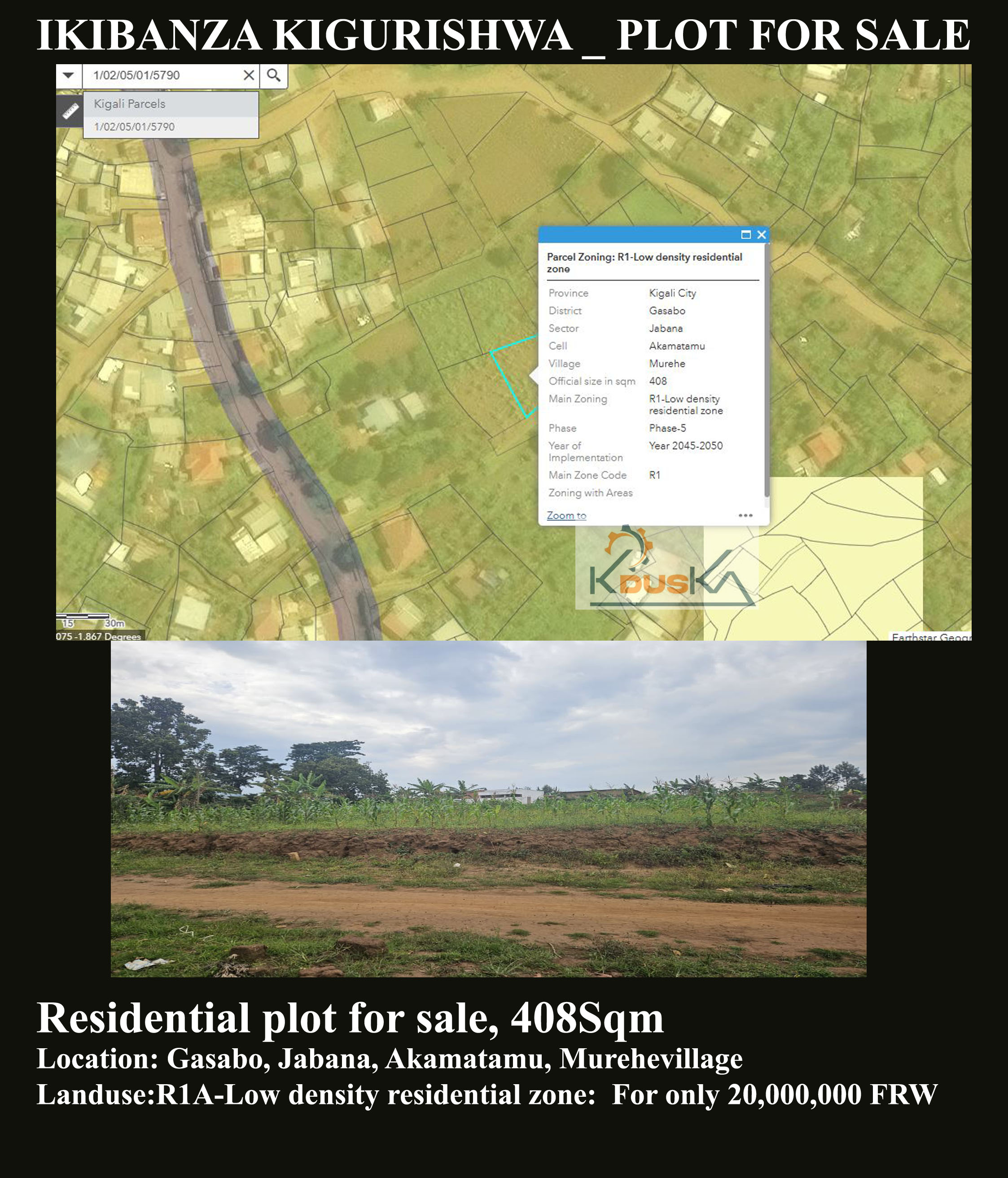 Plot for sale at Jabana
