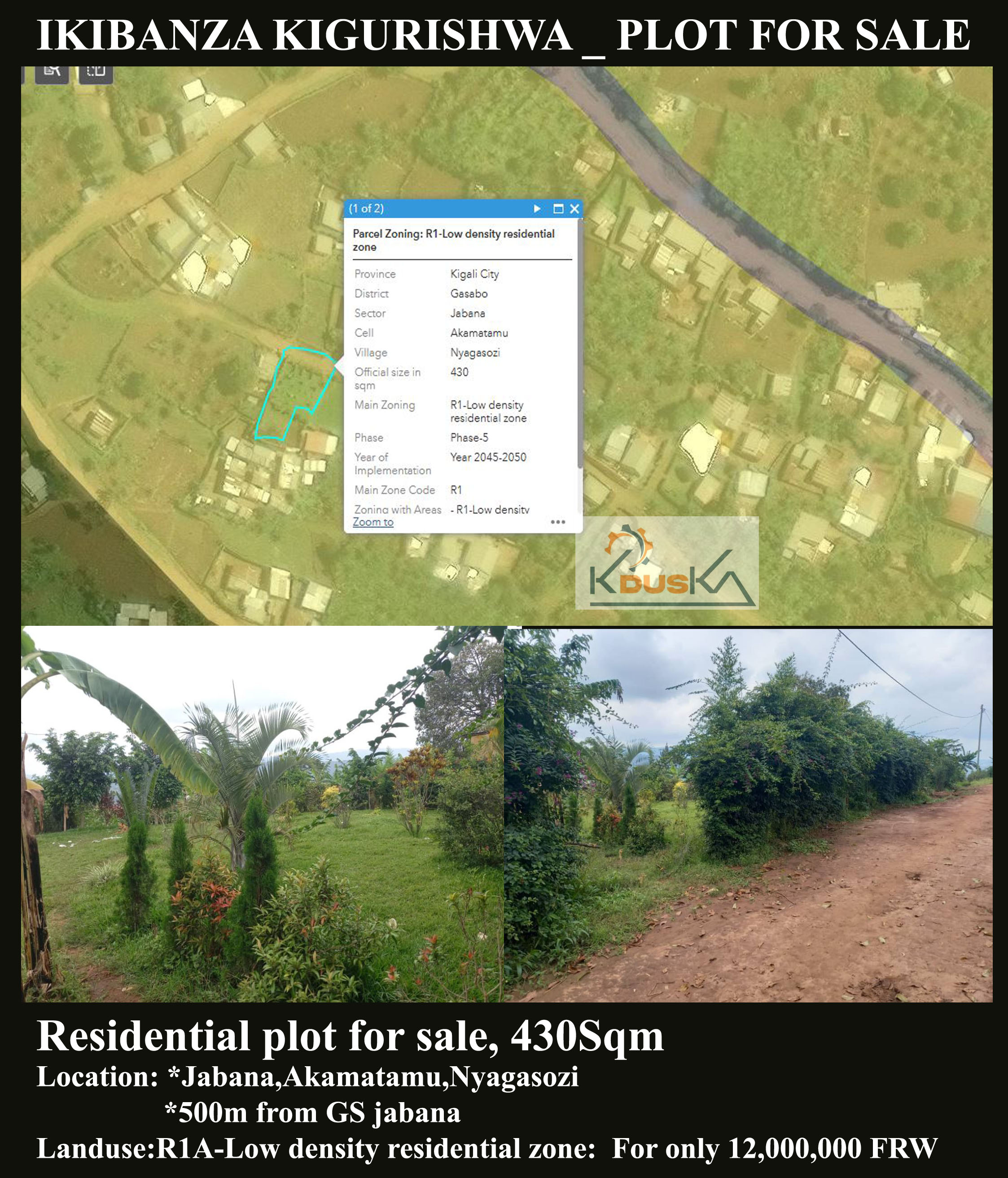 Plot for sale at Jabana