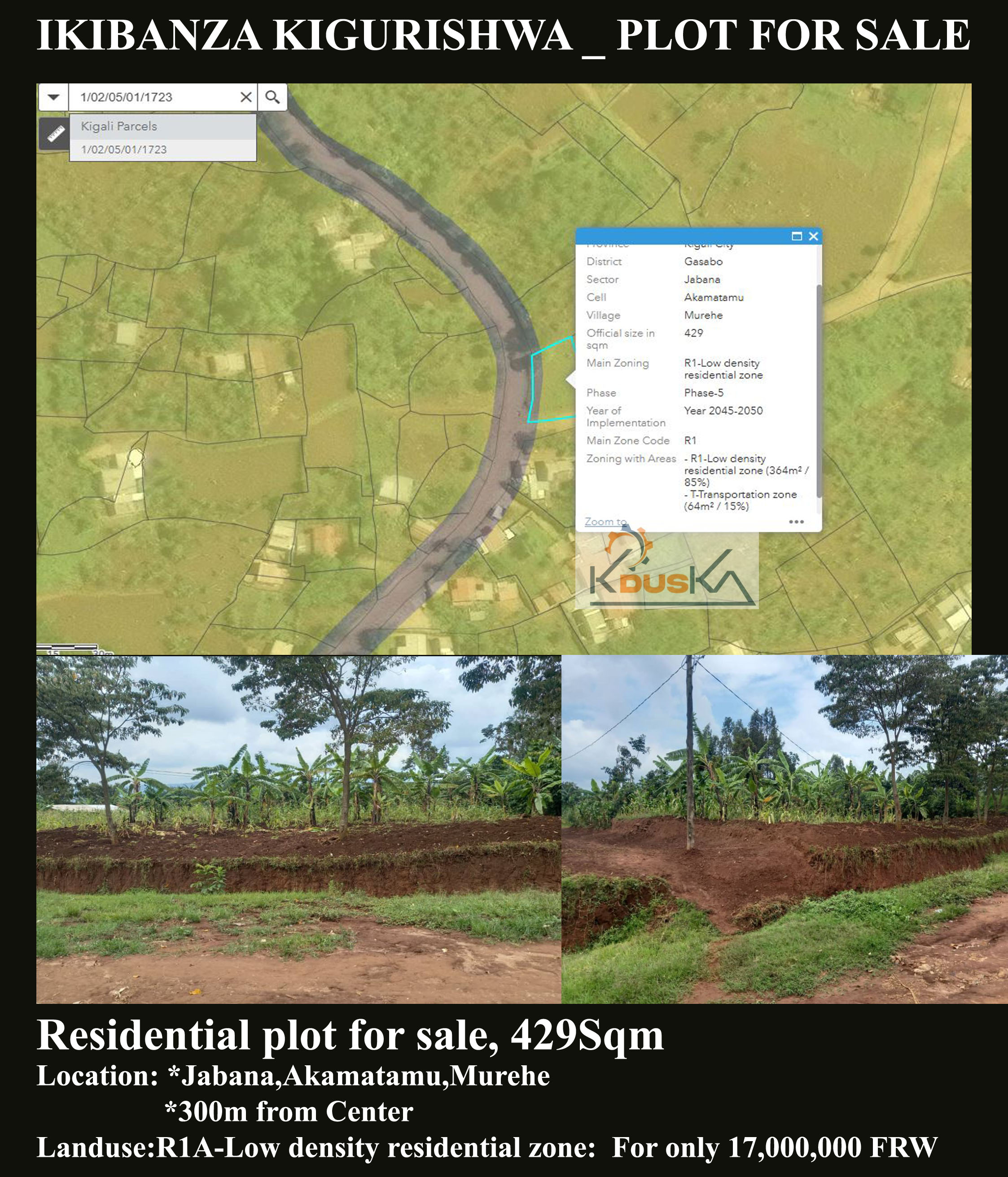 Plot for sale at Jabana