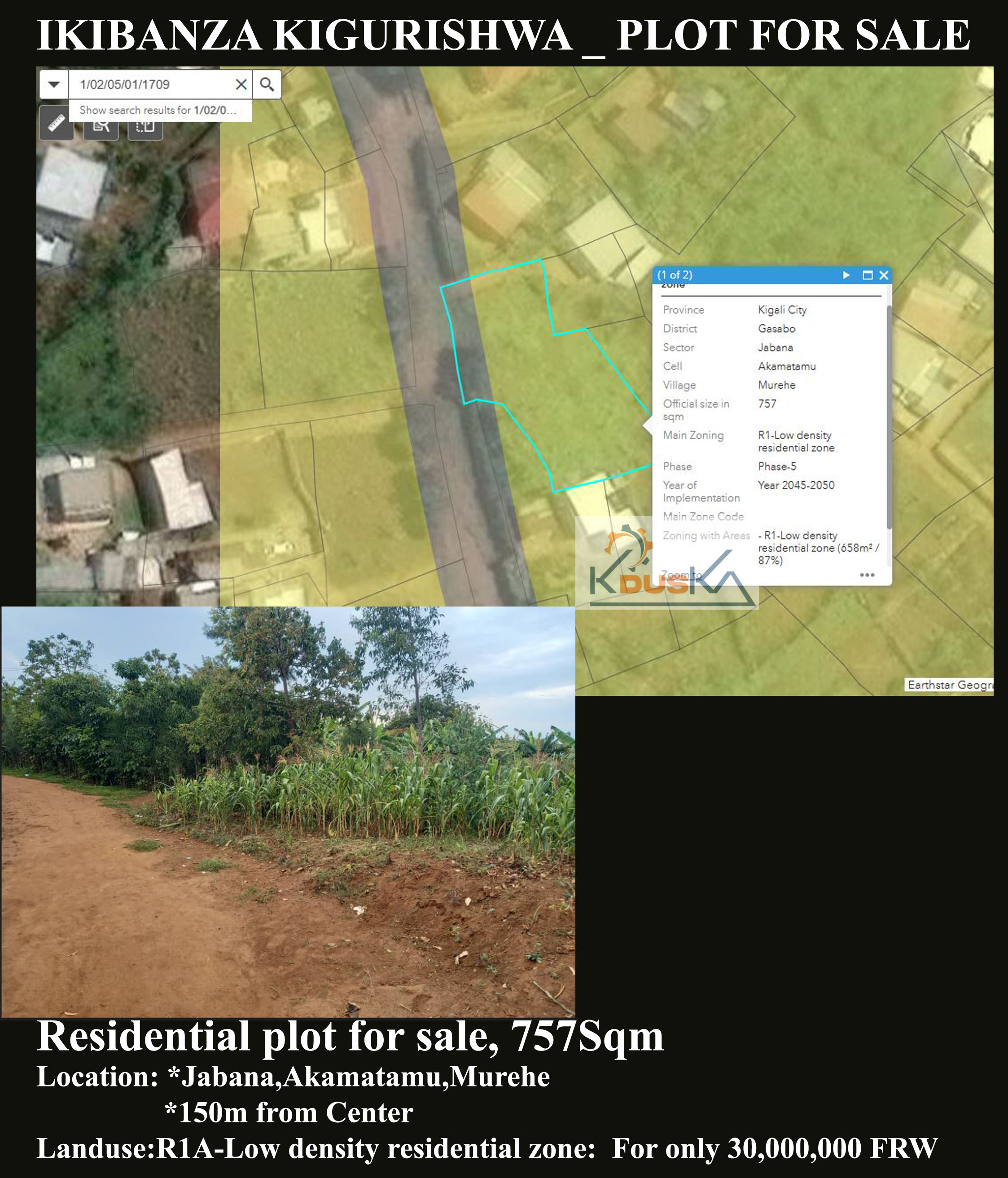 Plot for sale at Jabana