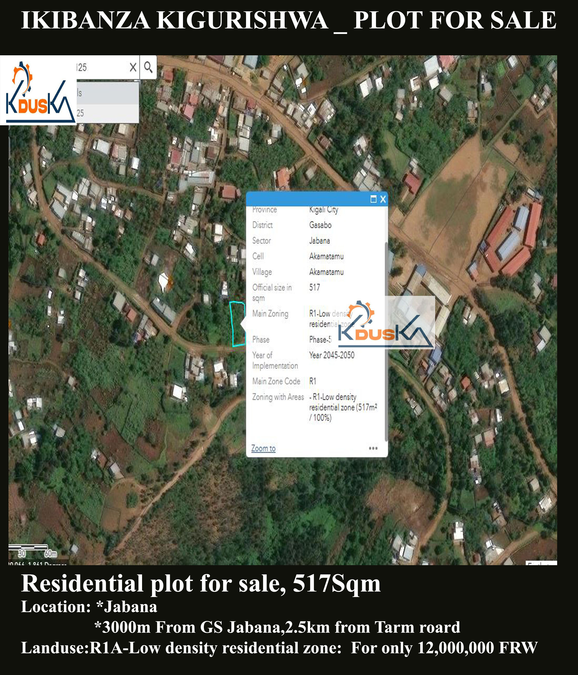 Plot for sale at Jabana