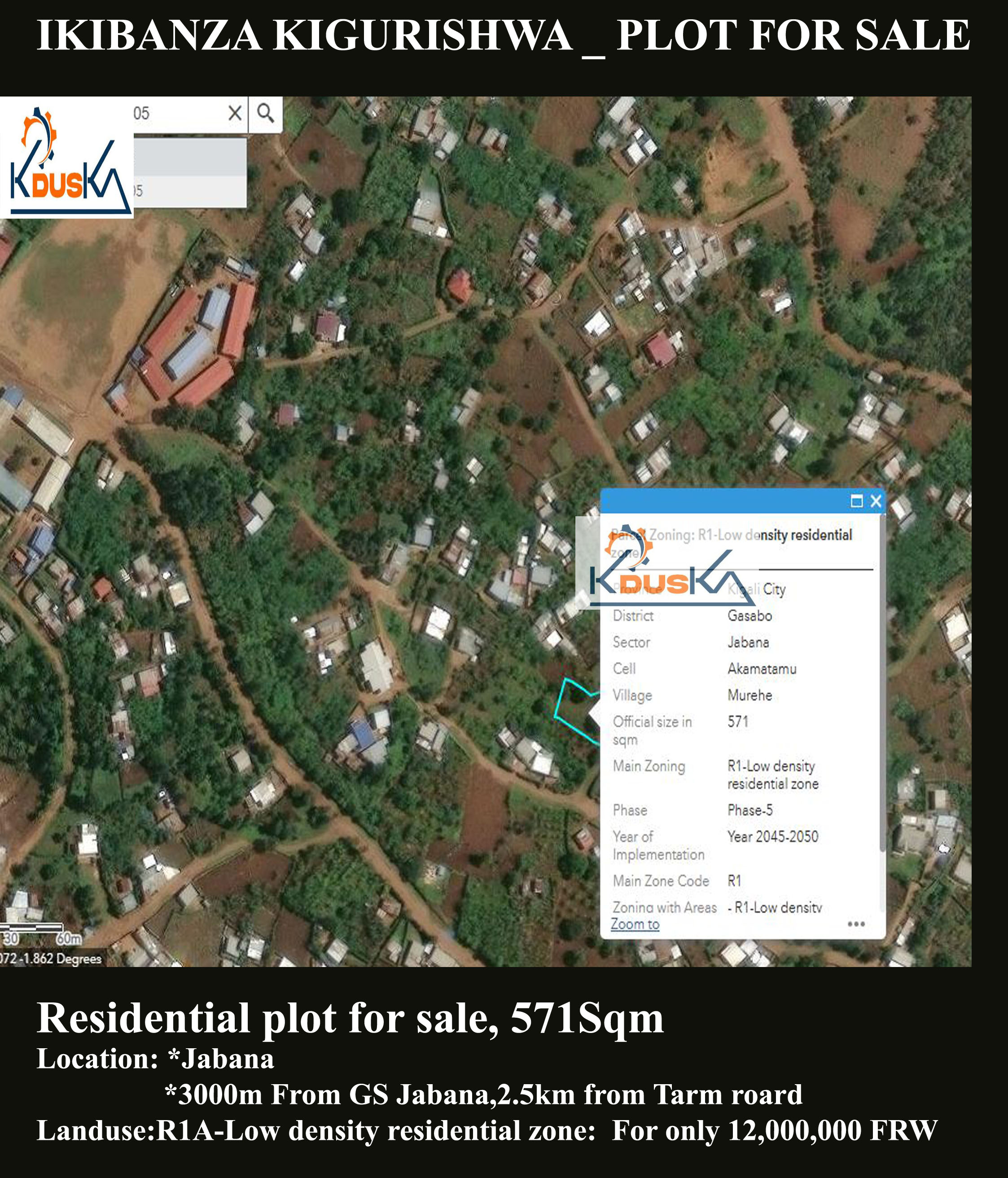 Plot for sale at Jabana