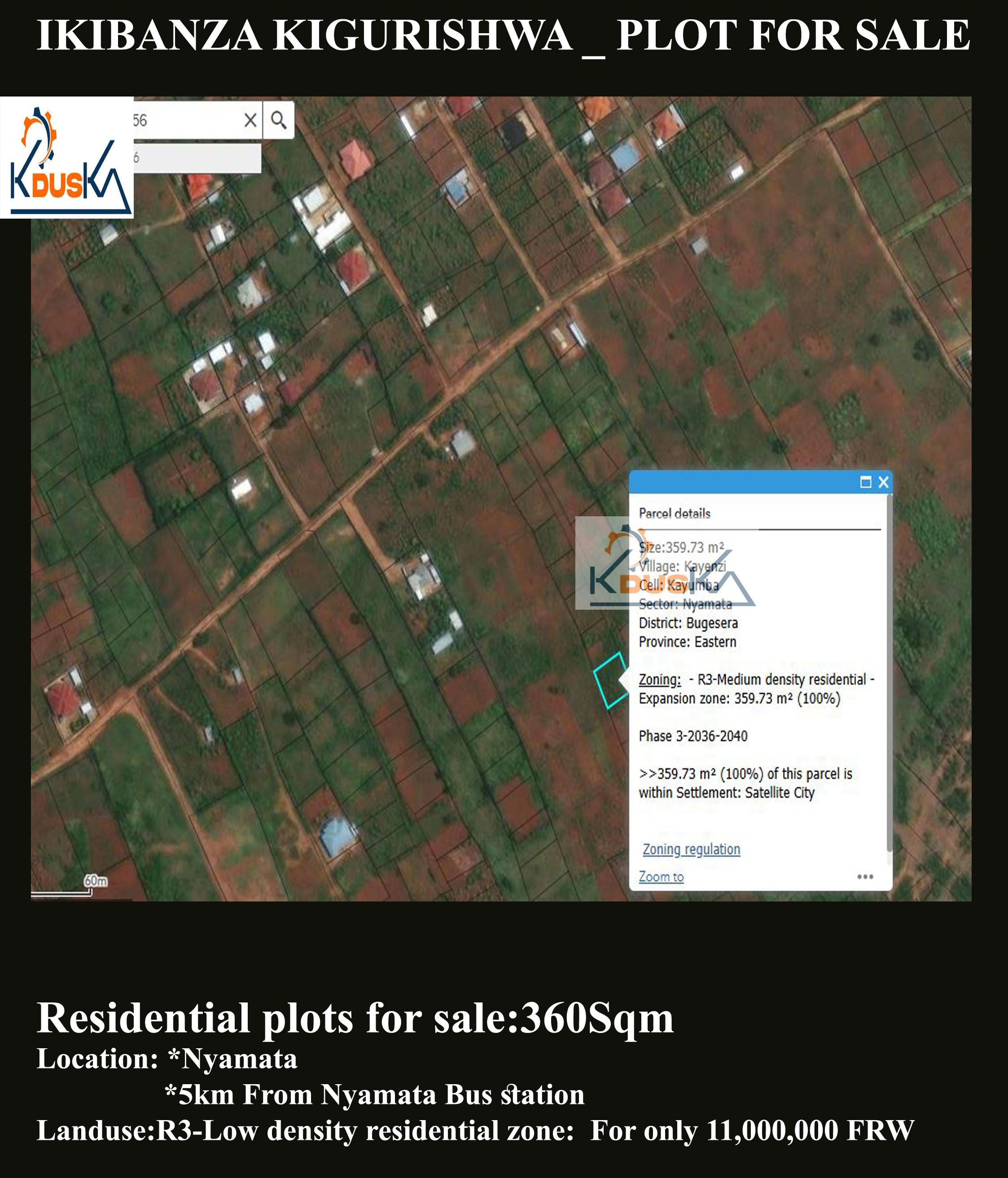 Plots for sale at Nyamata-Kayumba