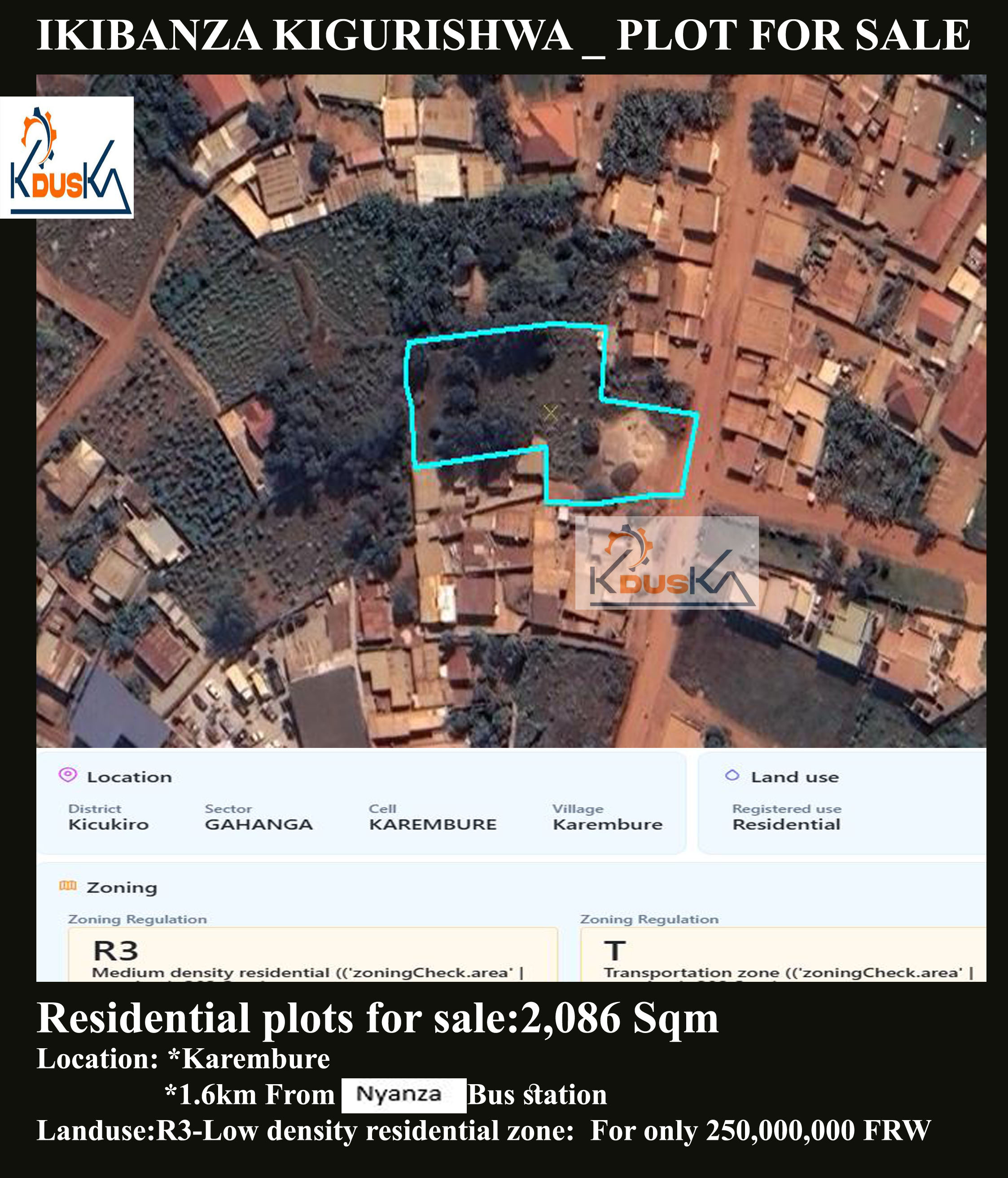 Plots for sale at Karembure
