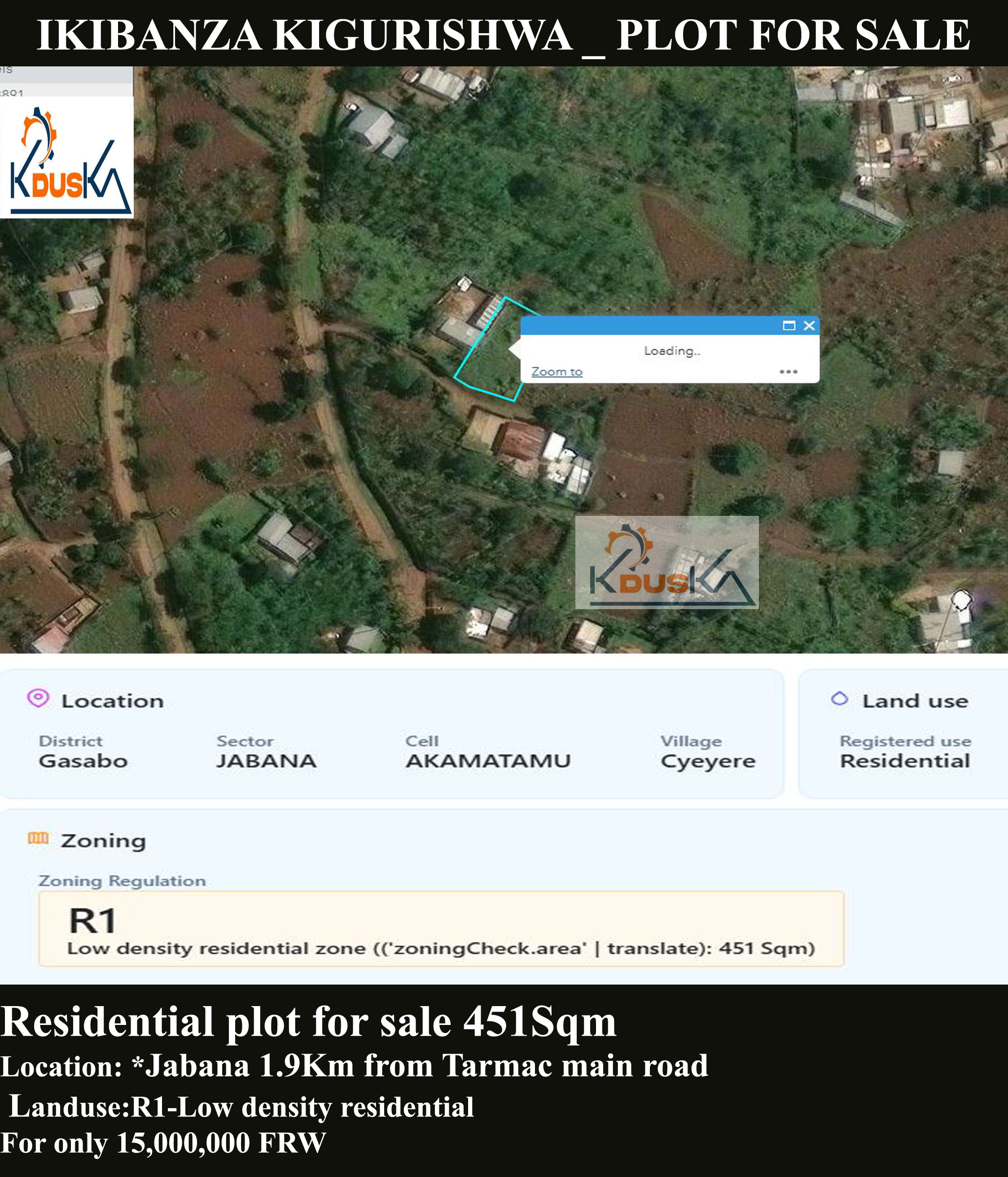 Plot for sale at Jabana