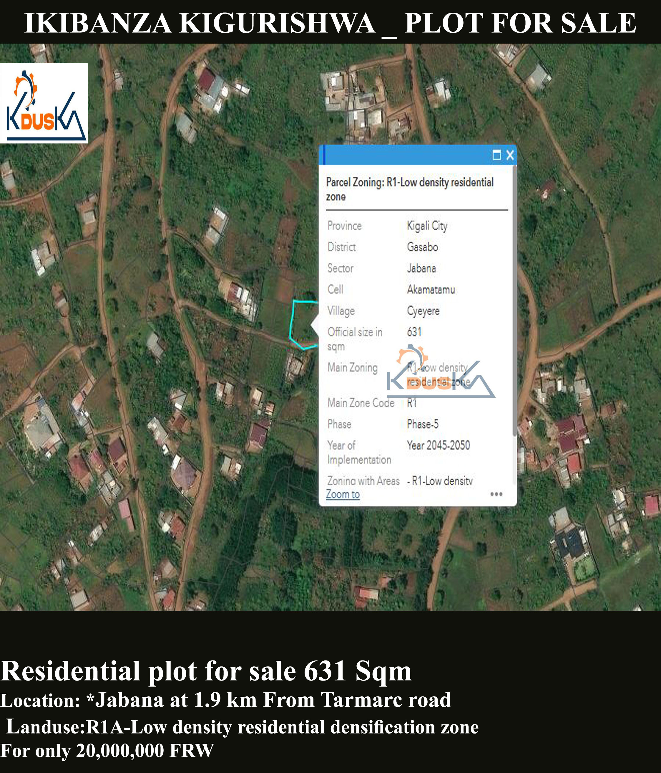 Plot for sale Jabana